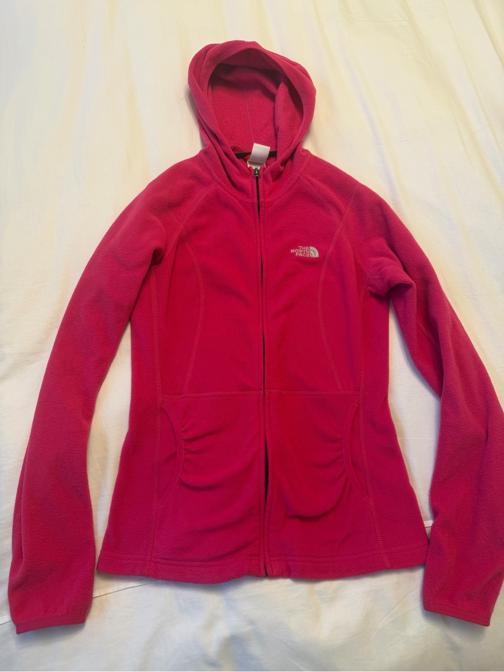 The North Face Women's Pink Fleece Full Zip Hoodie